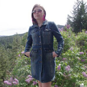 Vintage Jean Dress By T. Y.